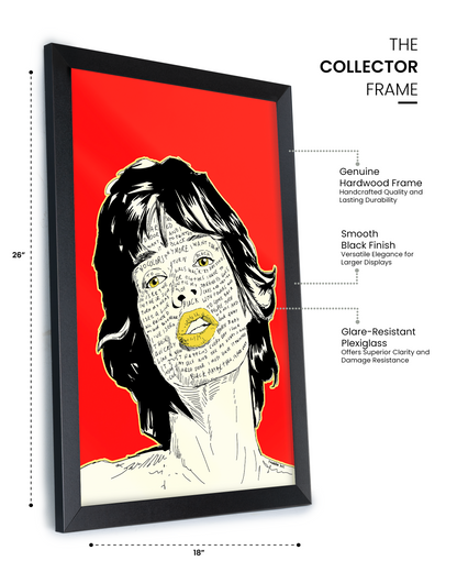 Black Face Tattoo Print